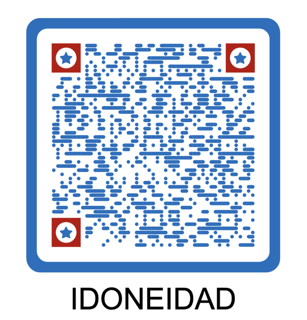 Código QR de verificación de idoneidad profesional